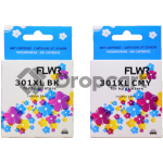 FLWR HP 301XL Multipack zwart en kleur (Huismerk)