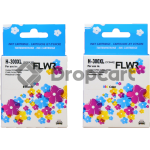 FLWR HP 300XL Multipack zwart en kleur (Huismerk)