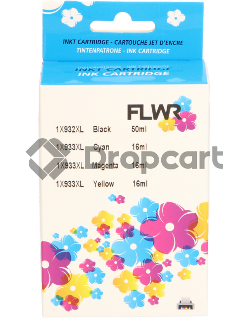 FLWR HP 932XL / 933XL Multipack zwart en kleur (Huismerk)