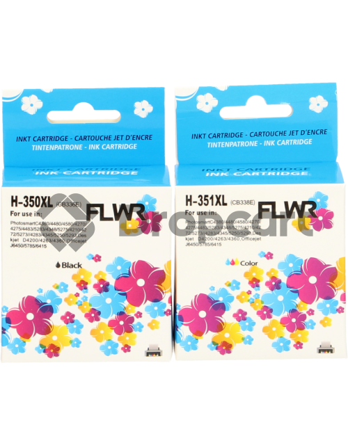 FLWR HP 350XL/351XL Multipack zwart en kleur (Huismerk)