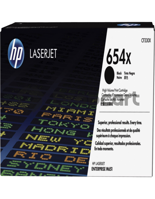 HP 654X zwart