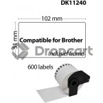 Huismerk Brother  DK-11240 102 mm x 51 mm  wit (Huismerk)