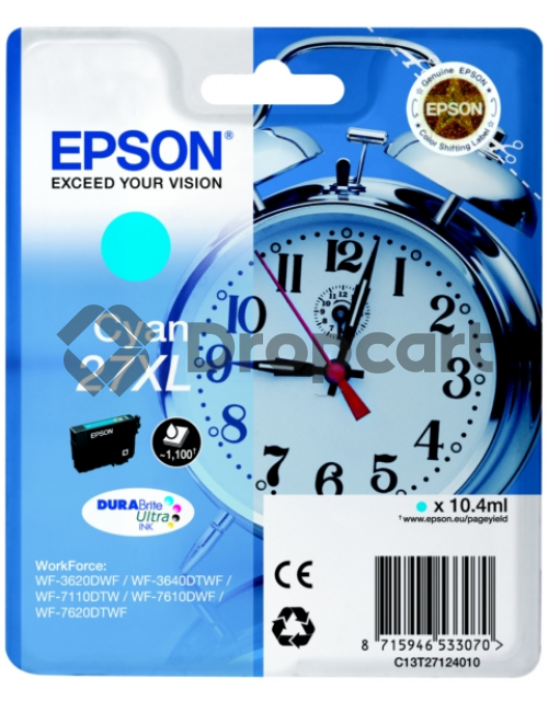 Epson 27XL cyaan