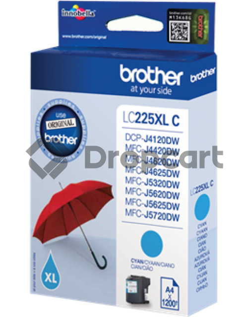 Brother LC-225XLC cyaan