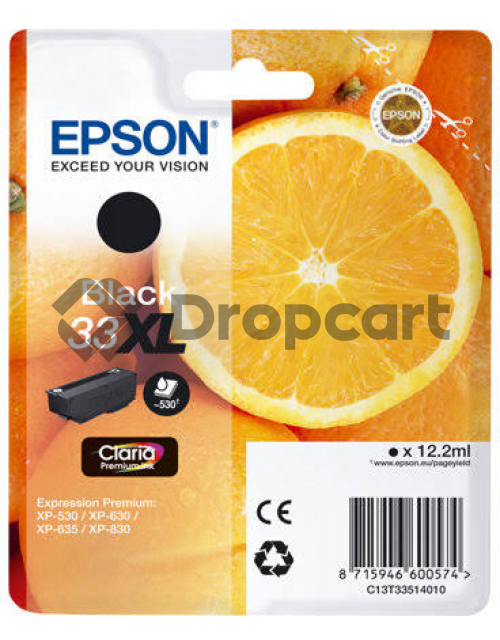 Epson 33XL zwart