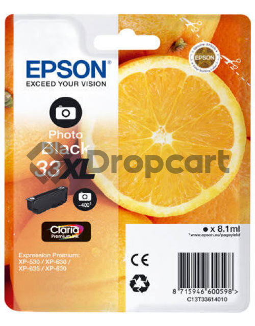 Epson 33XL foto zwart