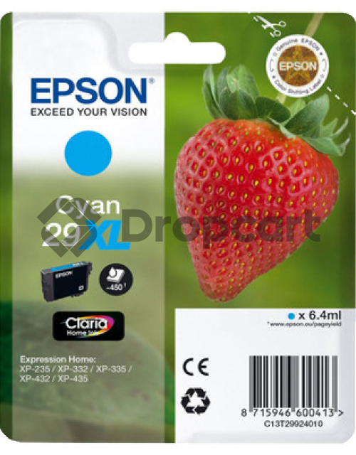 Epson 29XL cyaan