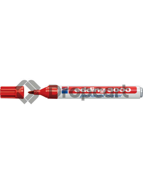 Edding 3000 Permanentmarker rond 1.5-3mm rood