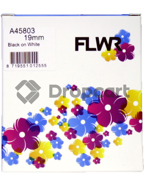 FLWR Dymo 45803 zwart (Huismerk)