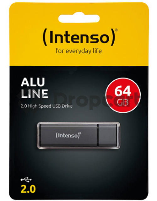 Intenso Alu Line USB Drive 64GB Antraciet