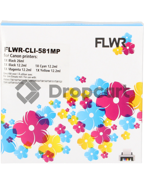 FLWR Canon CLI-581XXL Multipack zwart en kleur (Huismerk)