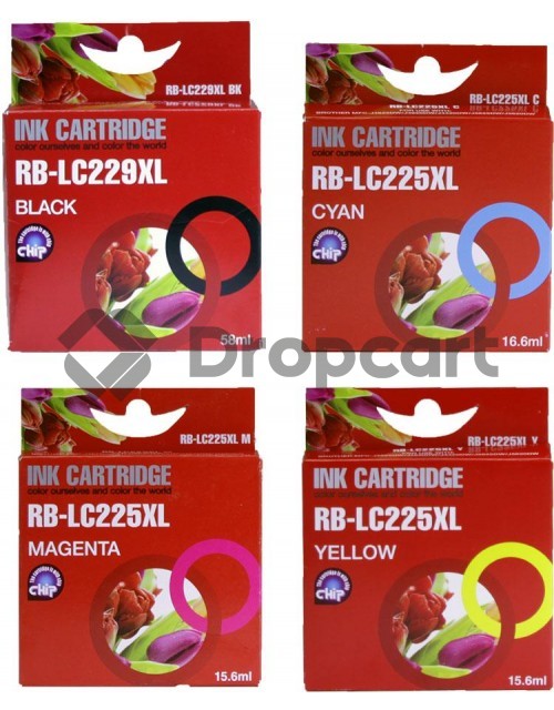 Brother LC-229/LC-225 multipack zwart en kleur (Huismerk)