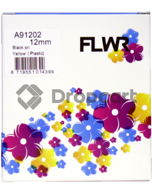 FLWR Dymo 91202 zwart (Huismerk)