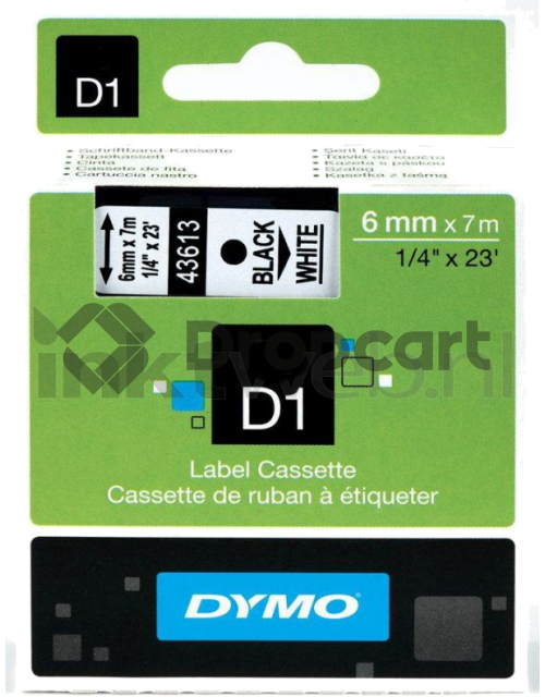 Dymo D1 zwart