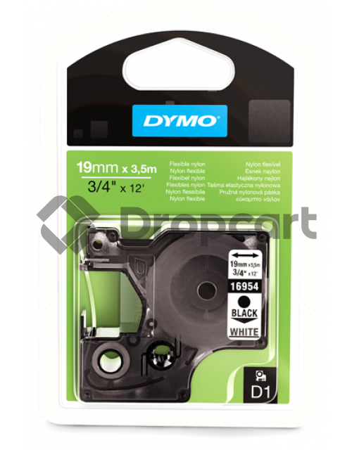 Dymo D1 flexibel zwart