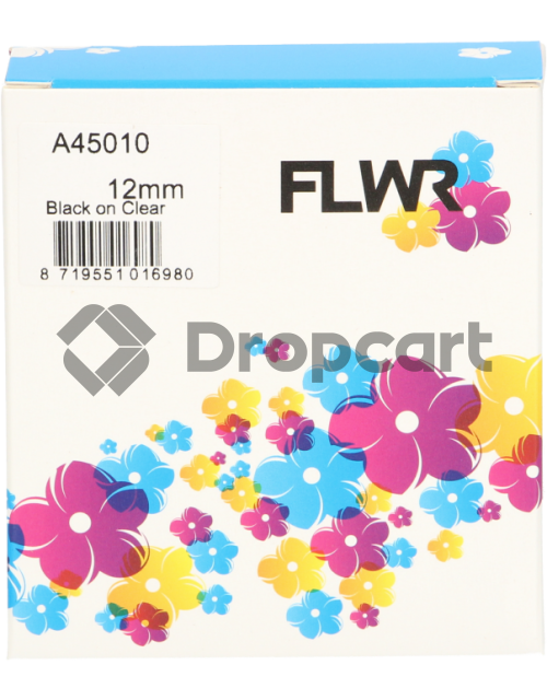 FLWR Dymo 45010 zwart (Huismerk)