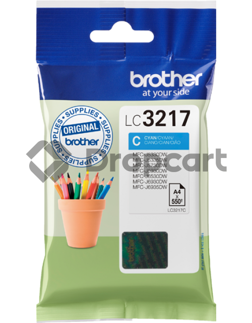 Brother LC-3217C cyaan