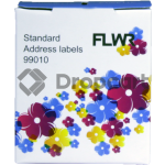 FLWR Dymo 99010 wit (Huismerk)