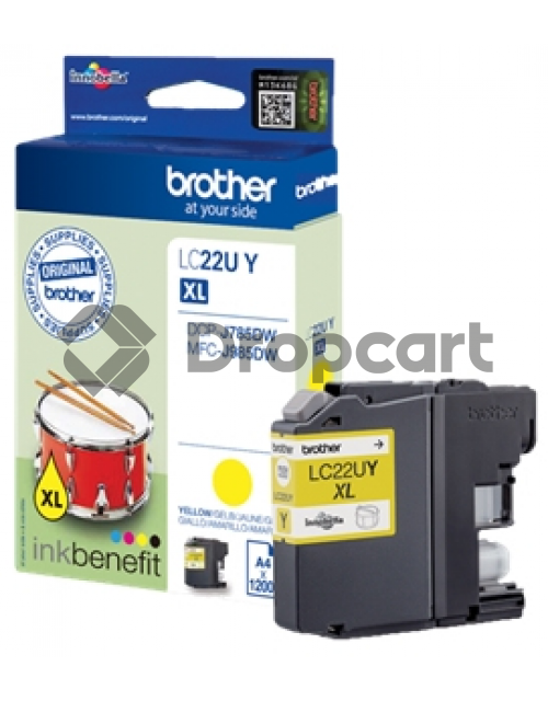 Brother LC-22U XL geel