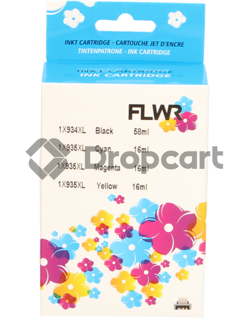 FLWR HP 934XL / 935XL Multipack zwart en kleur (Huismerk)