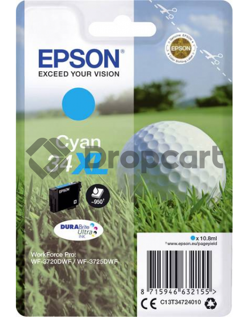 Epson 34XL cyaan